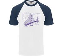 Maglietta Da Baseball S/S Per Uomo Geek Di Fisica E Matematica Bridge