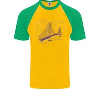 Maglietta Da Baseball S/S Per Uomo Geek Di Fisica E Matematica Bridge