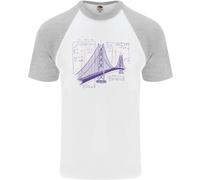 Maglietta Da Baseball S/S Per Uomo Geek Di Fisica E Matematica Bridge