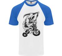 Maglietta Da Baseball S/S Per Uomo Grim Reaper Trike Bicicletta Ciclismo Gotico