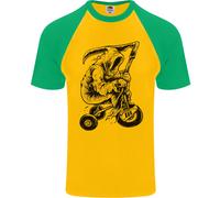 Maglietta Da Baseball S/S Per Uomo Grim Reaper Trike Bicicletta Ciclismo Gotico