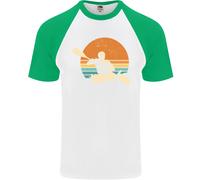 Maglietta Da Baseball S/S Per Uomo Kayak Kayaking Canoe Canoa Sport Acquatici