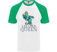 Maglietta Da Baseball S/S Per Uomo Lizard Queen Chameleon Bearded Dragon