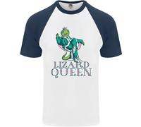 Maglietta Da Baseball S/S Per Uomo Lizard Queen Chameleon Bearded Dragon