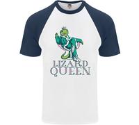 Maglietta Da Baseball S/S Per Uomo Lizard Queen Chameleon Bearded Dragon