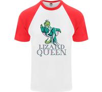 Maglietta Da Baseball S/S Per Uomo Lizard Queen Chameleon Bearded Dragon