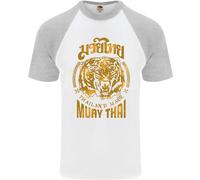 Maglietta Da Baseball S/S Per Uomo Muay Thai Fighter Warrior MMA Arti Marziali