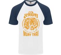 Maglietta Da Baseball S/S Per Uomo Muay Thai Fighter Warrior MMA Arti Marziali