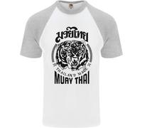 Maglietta Da Baseball S/S Per Uomo Muay Thai Fighter Warrior MMA Arti Marziali