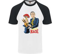 Maglietta Da Baseball S/S Per Uomo Mushroom Magic LSD Drug Culture Festival