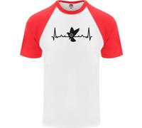 Maglietta Da Baseball S/S Per Uomo Pigeon Hunting Heart Beat ECG Hunter