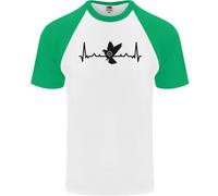 Maglietta Da Baseball S/S Per Uomo Pigeon Hunting Heart Beat ECG Hunter