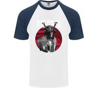 Maglietta Da Baseball S/S Per Uomo Samurai Fighter Skull MMA Mixed Martial Arts