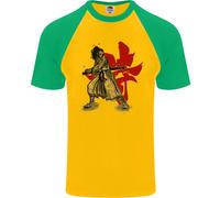 Maglietta Da Baseball S/S Per Uomo Samurai Spirit MMA Mixed Martial Arts