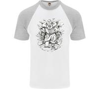 Maglietta Da Baseball S/S Per Uomo Viking Warrior Valhalla ODINO Ascia Dio