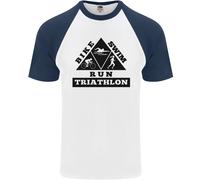 Maglietta Da Baseball S/S Triathlon Triangle Running Swimming Cycling Uomo