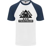 Maglietta Da Baseball S/S Triathlon Triangle Running Swimming Cycling Uomo