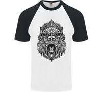 Maglietta Da Baseball S/S Uomo Ape Mandala Art