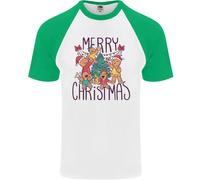 Maglietta Da Baseball S/S Uomo Gingerbread Man Buon Natale
