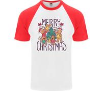 Maglietta Da Baseball S/S Uomo Gingerbread Man Buon Natale