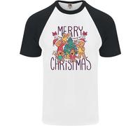 Maglietta Da Baseball S/S Uomo Gingerbread Man Buon Natale