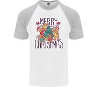 Maglietta Da Baseball S/S Uomo Gingerbread Man Buon Natale