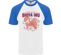 Maglietta Da Baseball Uomo S/S Anatomia Shiba Inu