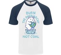 Maglietta Da Baseball Uomo S/S Brucia Il Patriarcato Non Il Carbone