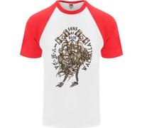 Maglietta Da Baseball Uomo S/S Guerriero Viking Valhalla Dei Figli Di Odin