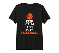 Maglietta da Basket Keep Calm And Play Maglietta Premium