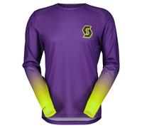 Maglietta da bicicletta Scott Uomo RC Progressive LS (viola fluo) S
