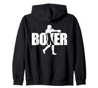 Maglietta da Boxe retrò - Boxer Stance Felpa con Cappuccio