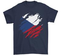 Maglietta Da Calcio Per Uomini Bandiera Della Repubblica Ceca 100% Cotone