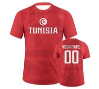 Maglietta da calcio personalizzata con bandiera nazionale da uomo, donna e giovani, maglia da calcio personalizzata con nome e numero, maglietta da calcio regalo per i fan, T-unisia, S