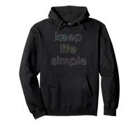 Maglietta da Campeggio - Minimalist Keep It Simple Outdoor Felpa con Cappuccio