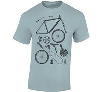 Maglietta da ciclismo da uomo: Think Different, maglietta sportiva da uomo, accessorio per bici da corsa, blu ghiaccio, M