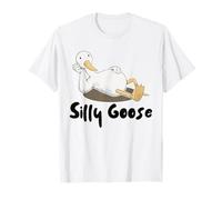 Maglietta da club con scritta "Silly Goose On The Loose Retro Funny Silly Goose Maglietta
