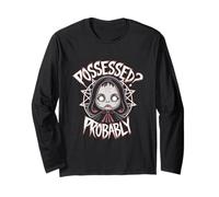 Maglietta da collezione di bambole infestate occulte - Paranormal Witch Art Maglia a Manica