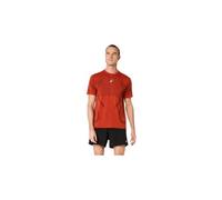 Maglietta da corsa asics road seamless rossa da uomo