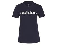 Maglietta da donna adidas Essentials Slim Logo Bleu XS