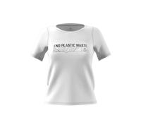 Adidas Parley Run Fast Short Sleeve T-shirt Bianco L Donna
