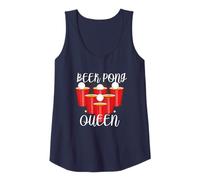 Maglietta da donna Beer Pong Queen Party Table Frat, idea regalo Canotta