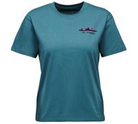 Maglietta da donna Black Diamond W Mountainscape SS Tee Taglia: S / Colore: blu