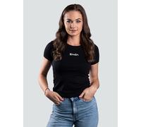 Maglietta da donna Brain Think Healthy, nera Maglietta a maniche corte per donna Dimensione: M