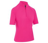 Maglietta da donna Callaway Rib Play Short Sleeve Mock Fuchsia Purple L