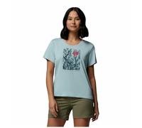 Columbia T-shirt tecnica Parsons Point™ scollo ampio manica corta da donna Blu Taglia S