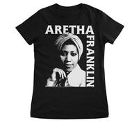 Maglietta Da Donna Con Licenza Ufficiale Di Aretha Franklin - Ritratto