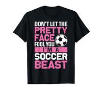 Maglietta da donna con motivo a tema calcio, per amanti del calcio Maglietta