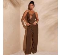 Maglietta da donna con scollo a V profondo, senza maniche, con incrocio sulla schiena e collo a canottiera L,M,S,XSColore unicoTessuto in maglia