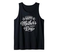Maglietta da donna con scritta "Happy Mother's Day" e scritta "Cute Floral Mama Mom" Canotta